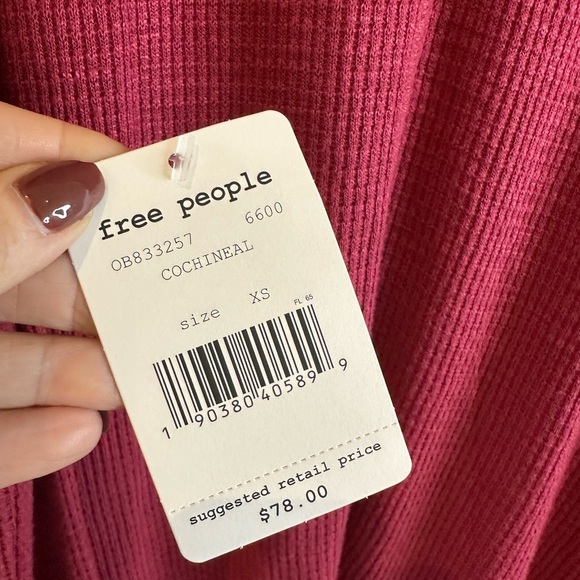 Free People Spring Valley Waffle Knit Top - Picture 11 of 12